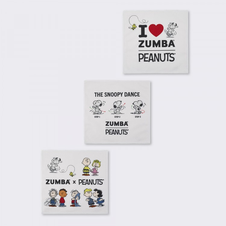 Zumba X Peanuts Small Towel 3PK