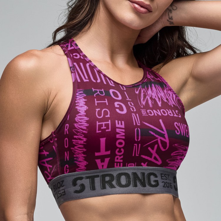 STRONG iD Z-Lift High Neck Cross Back Bra