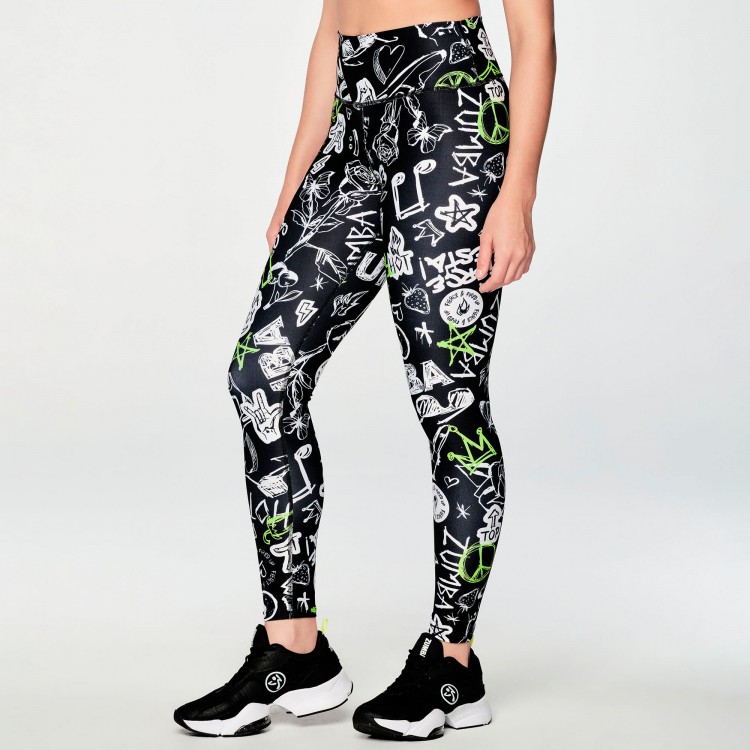 Fierce And Fired Up High Waisted Ankle Leggings