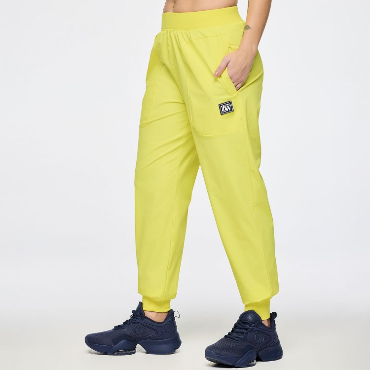 Zumba Out Loud Stretch Woven Slim Ankle Joggers