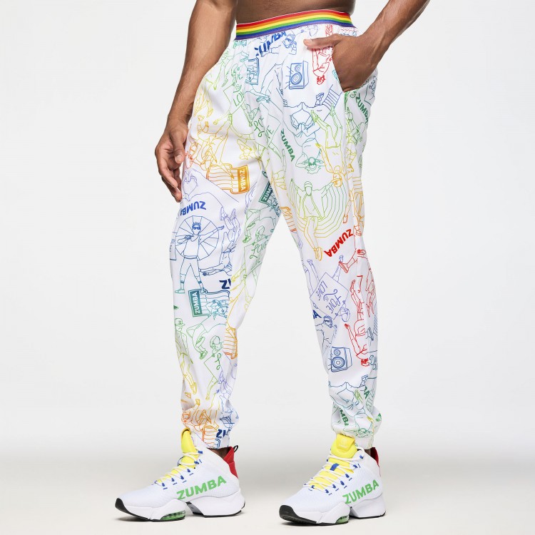 Zumba Elastic Waistband Slouch Woven Pants