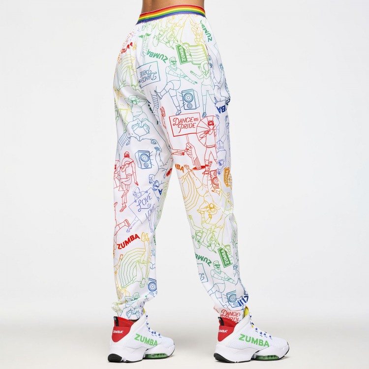Zumba Elastic Waistband Slouch Woven Pants