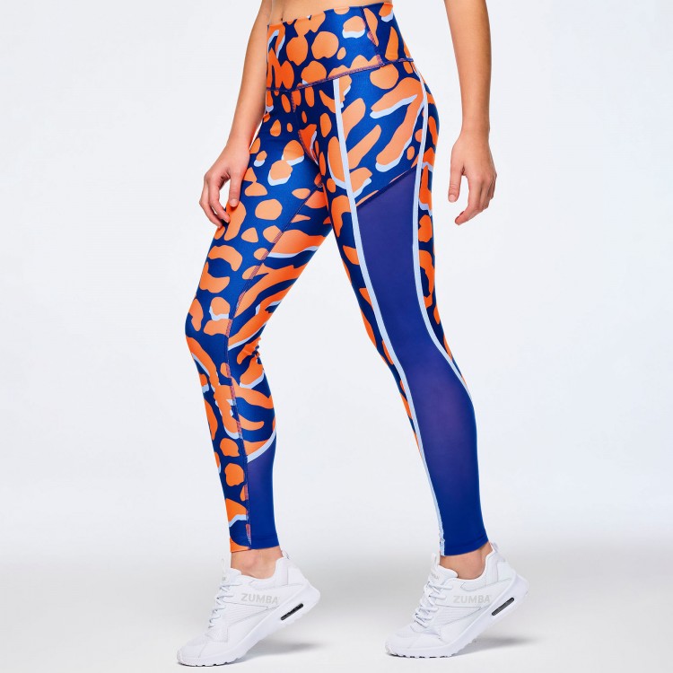 Victory High Waisted Ankle Leggings With Side Inserts