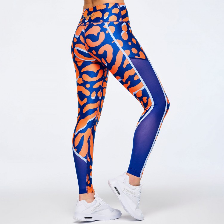 Victory High Waisted Ankle Leggings With Side Inserts