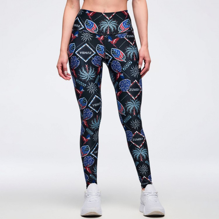 Latin Movement High Waisted Ankle Leggings