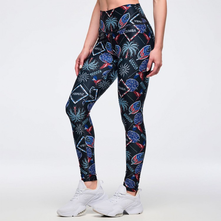 Latin Movement High Waisted Ankle Leggings