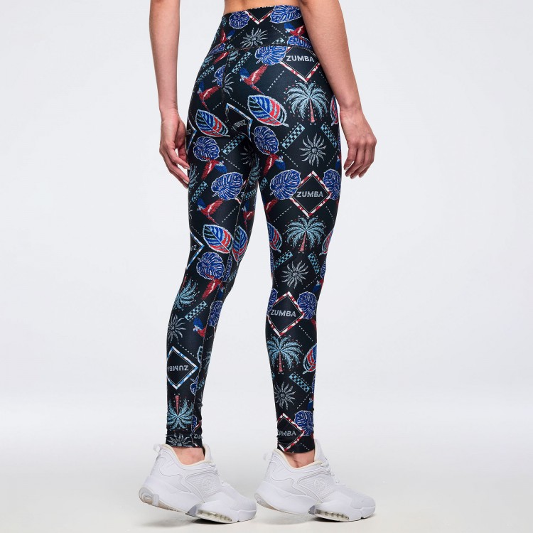 Latin Movement High Waisted Ankle Leggings
