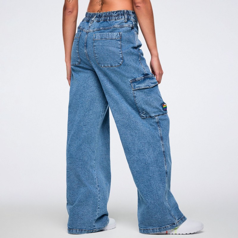 Pride Baggy Denim Cargo Pants
