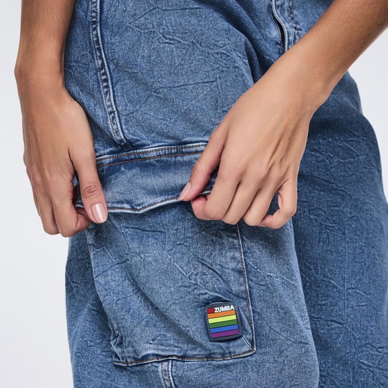 Pride Baggy Denim Cargo Pants
