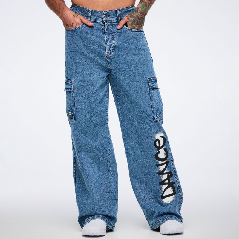 Pride Baggy Denim Cargo Pants