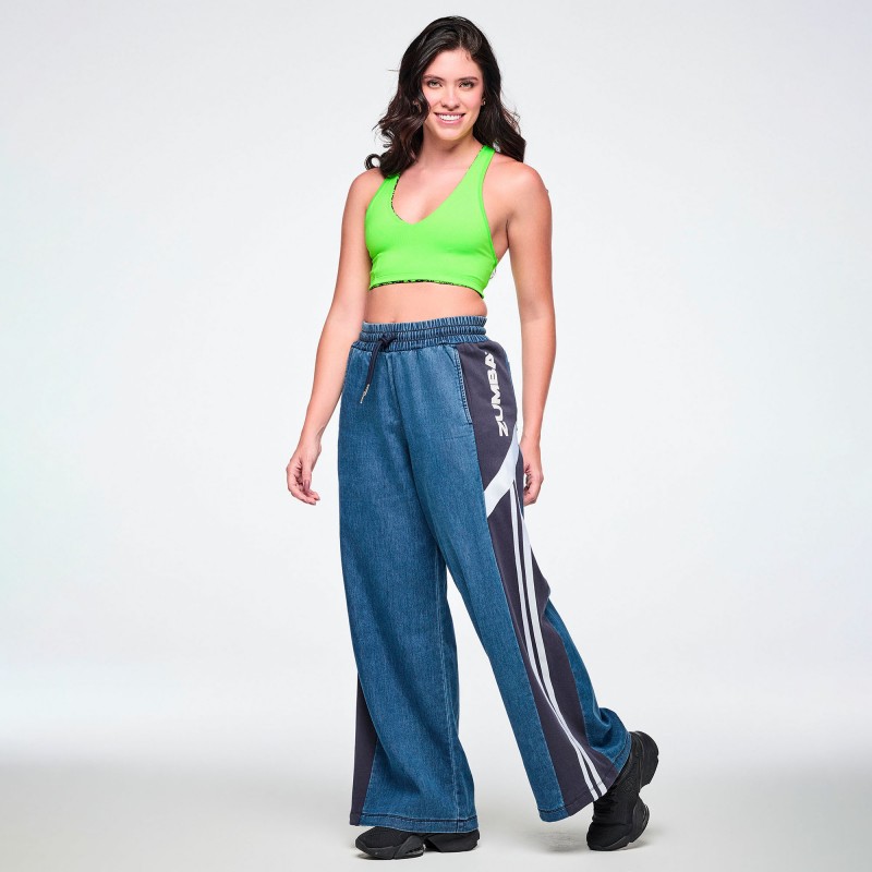 Jean Jamz Wide Leg Combo Pants