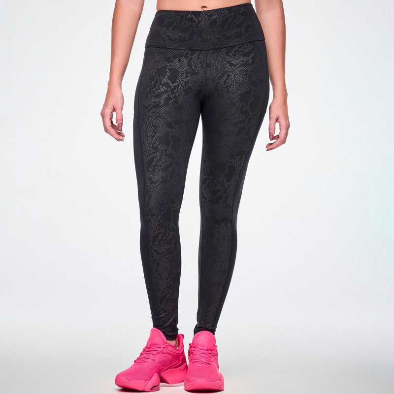 Rock and Roll High Waisted Ankle Leggings With Mesh
