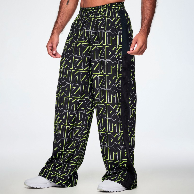 Rock and Roll High Waisted Wide Leg Track Pants