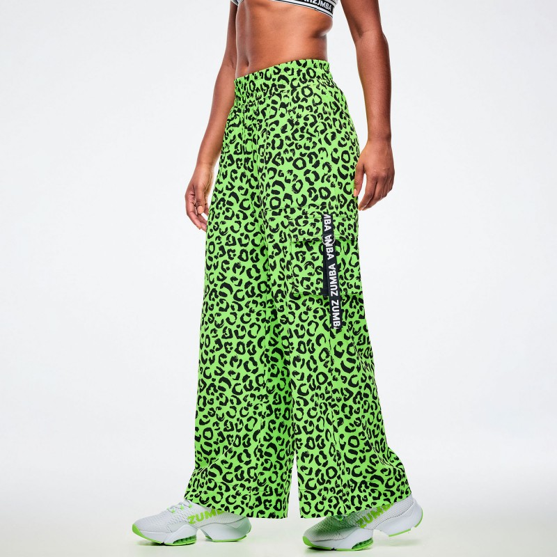 Dale-Z High Waisted Woven Cargo Pants