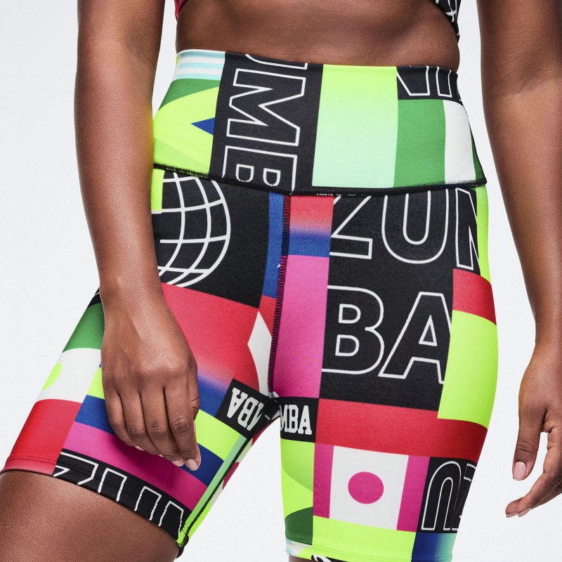 Worldwide High Waisted Biker Shorts