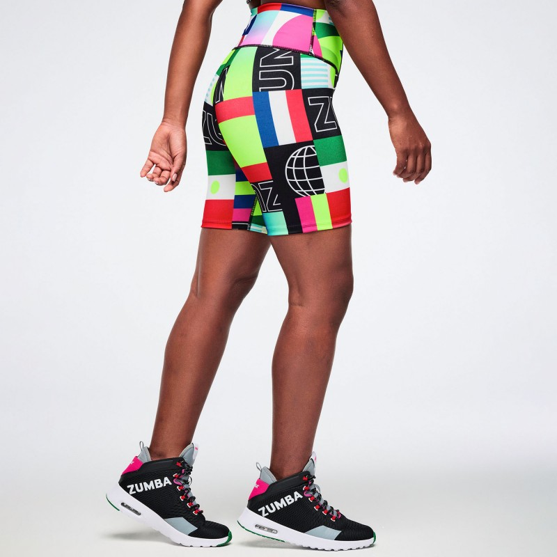 Worldwide High Waisted Biker Shorts