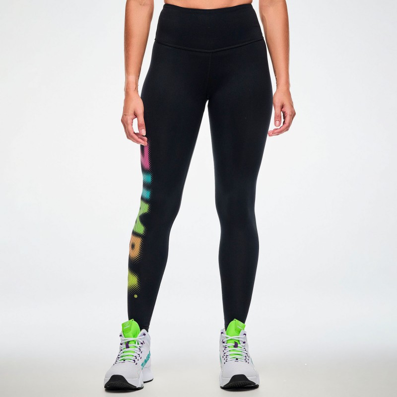 Electric Feel High Waisted Ankle Leggings