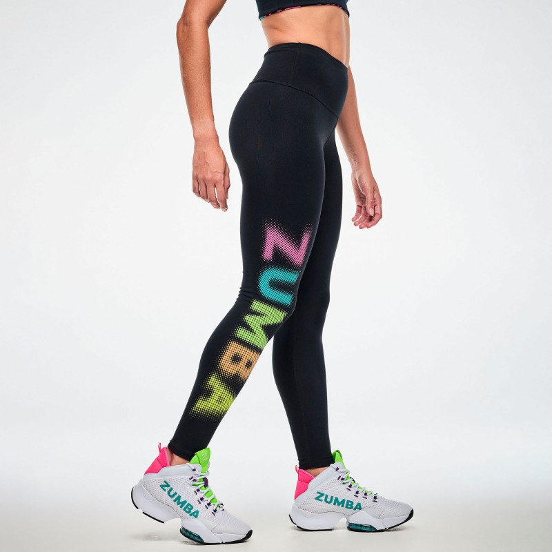 Electric Feel High Waisted Ankle Leggings