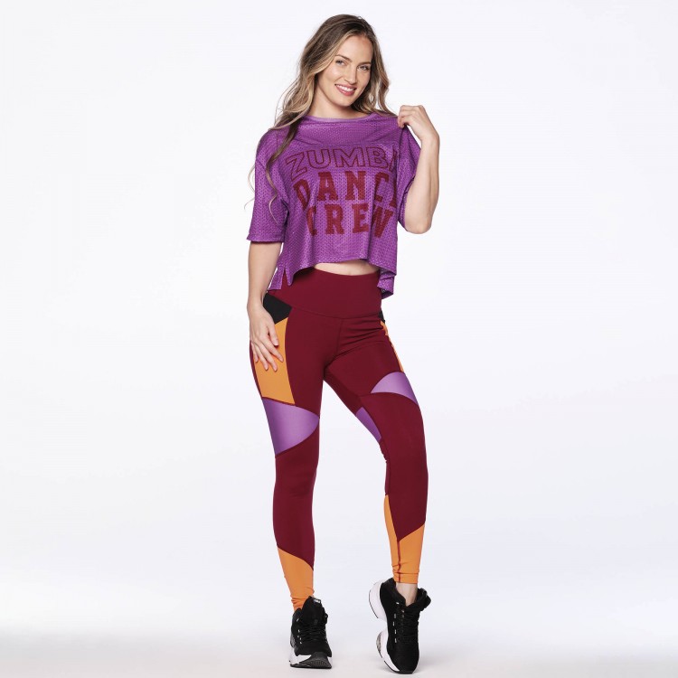 Zumba Dance Crew Mesh Crop Top
