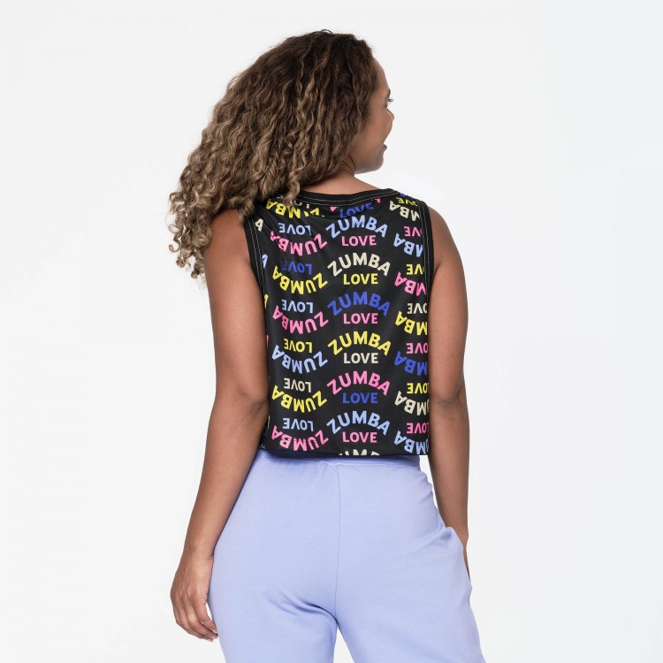 Zumba Love Mesh Crop Tank