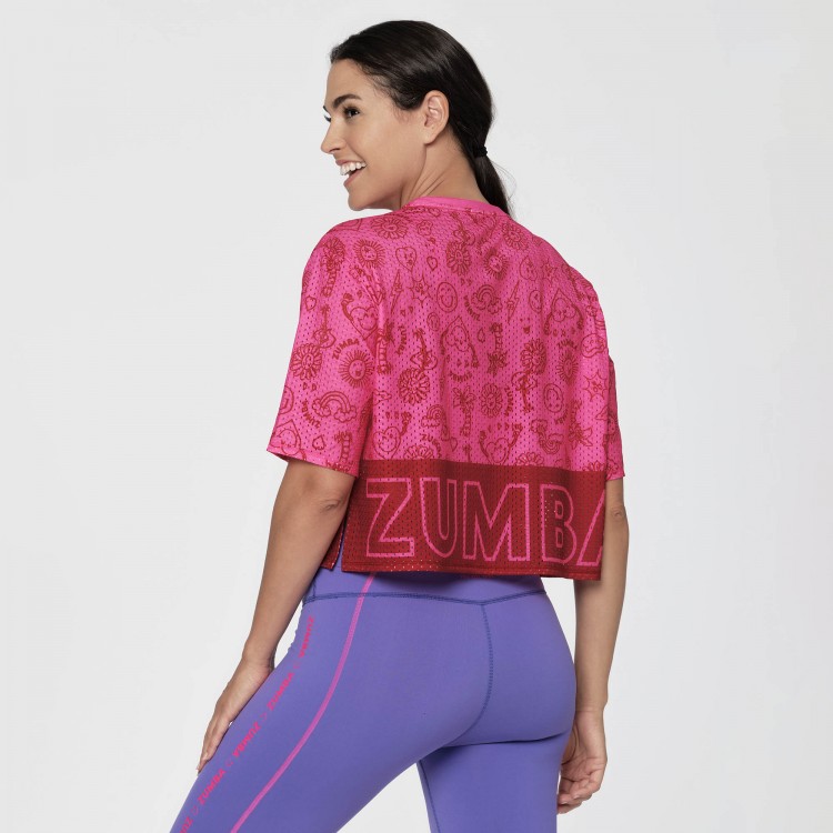 Zumba Mesh Boxy Crop Top