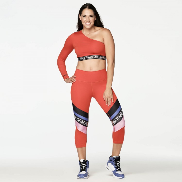 Zumba All Day One Shoulder Crop Top