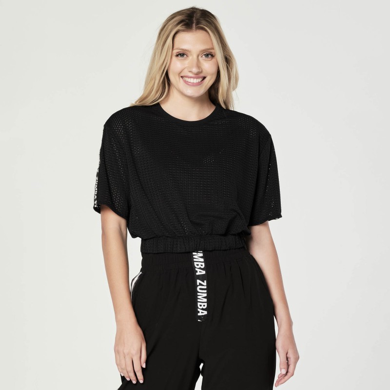 Creatives Unite Mesh Crop Top