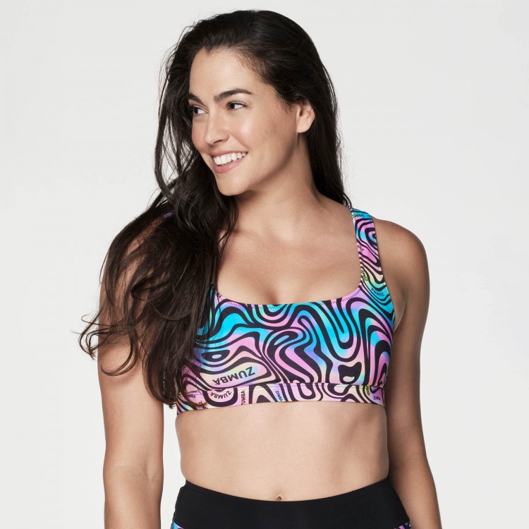 Zumba Printed Swim Bra