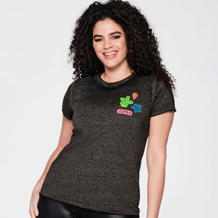 Zumba Fired Up Slashed Back Top