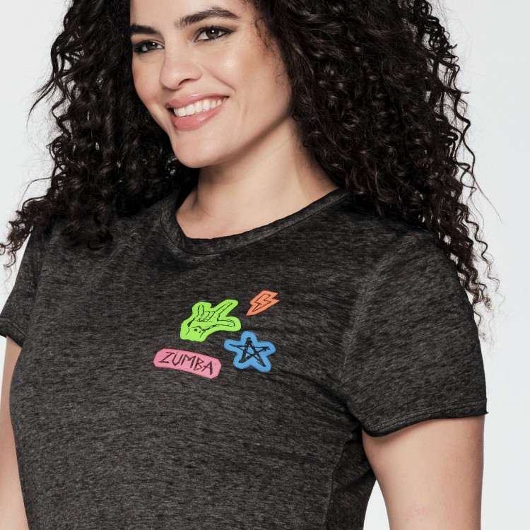 Zumba Fired Up Slashed Back Top