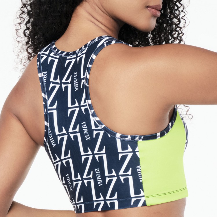 Zumba Prep High Neck Crop Tank
