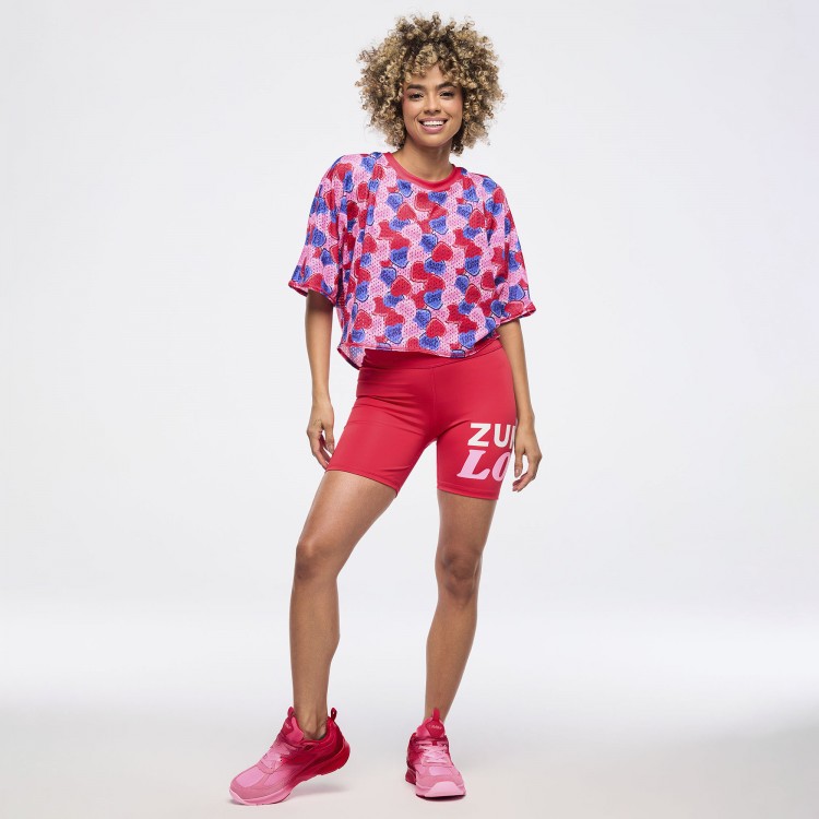 Zumba Love Boxy Dolman Crop Top