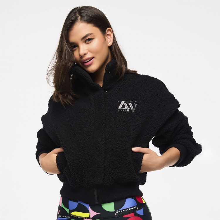 Zumba Haus High Neck Sherpa Jacket