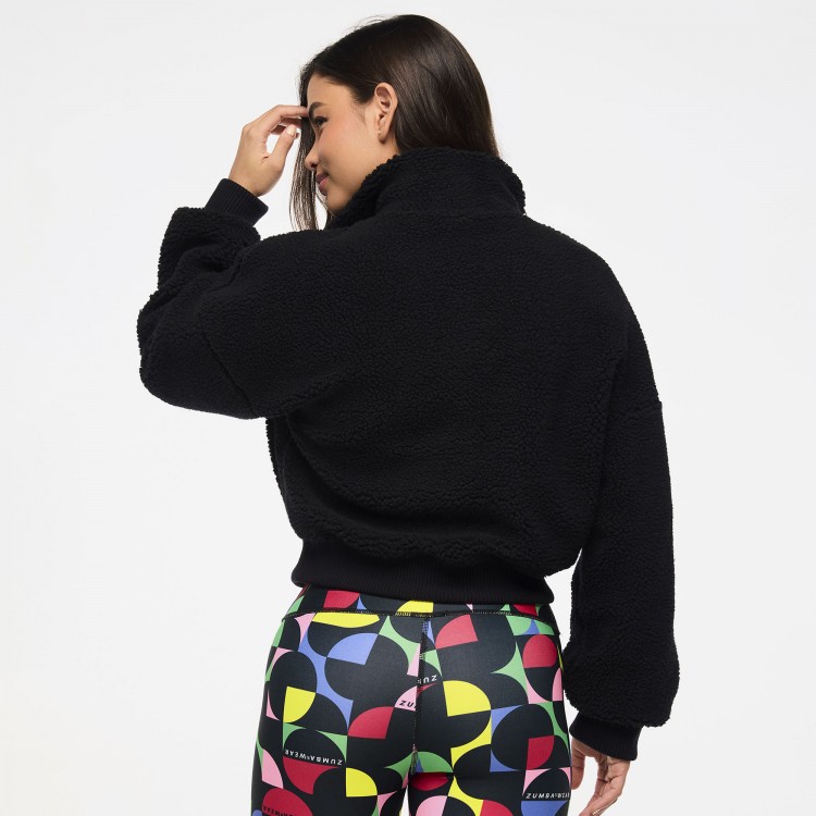 Zumba Haus High Neck Sherpa Jacket