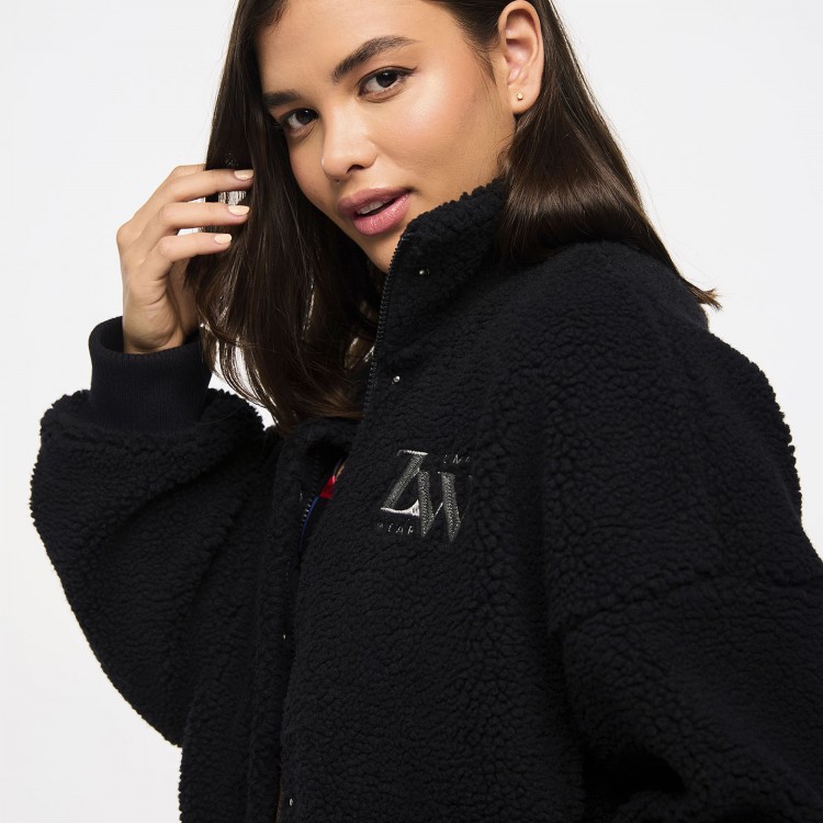 Zumba Haus High Neck Sherpa Jacket
