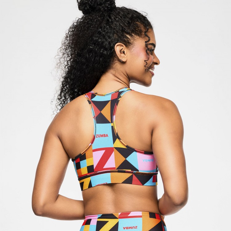 Zumba Rays Square Neck Bra