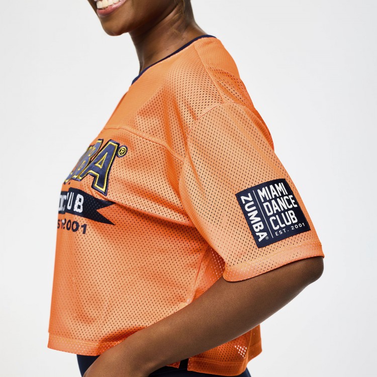 Victory Mesh Boxy Crop Top