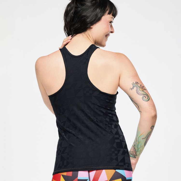 Zumba Rays High Neck Tank
