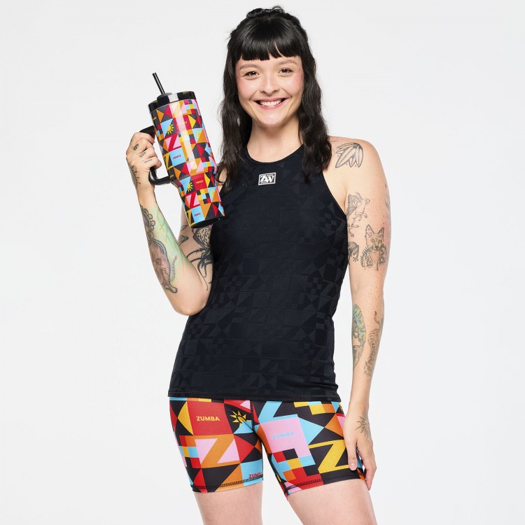 Zumba Rays High Neck Tank