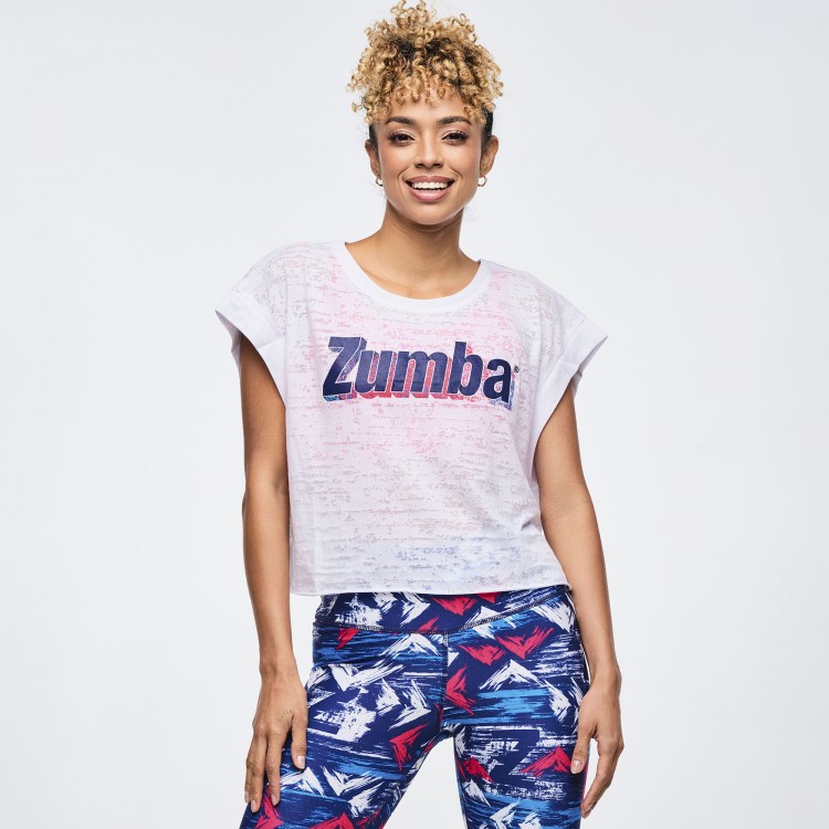 Apres Zumba Cap Sleeve Open Back Slouchy Top