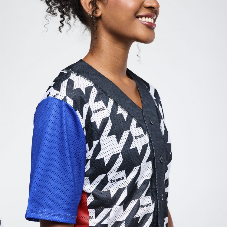 Zumba Amour Baseball Button-Up Jersey