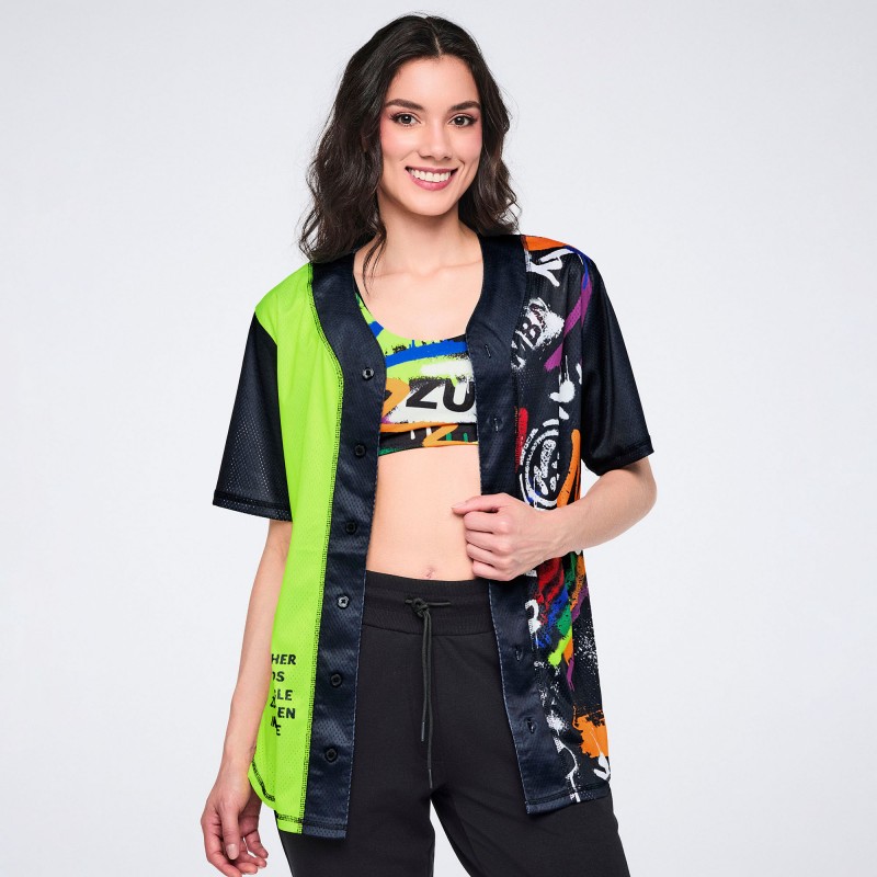 Pride Baseball Button Up