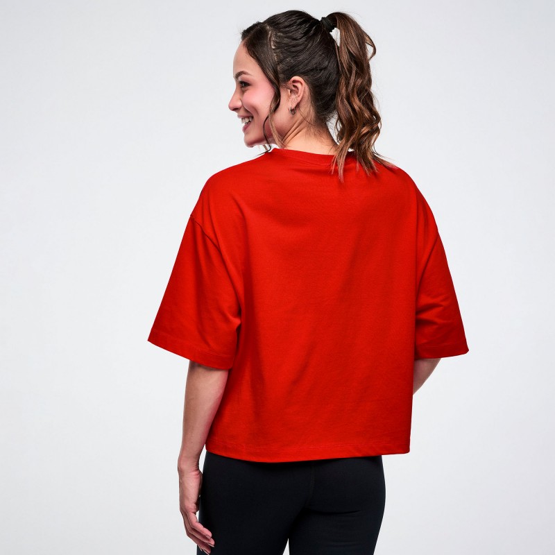 Worldwide Oversized Boxy Crop Top