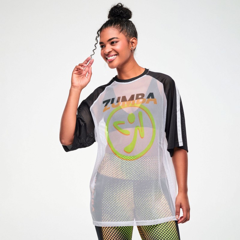 Electric Feel Oversized Mesh Raglan Top - - OKTÓBER 5-től szállítható