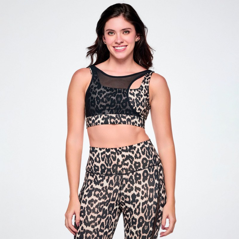 Rock and Roll Z-Lift Square Neck Bra With Mesh