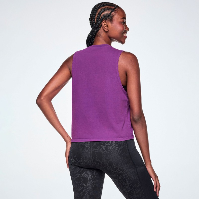 Rock and Roll Muscle Tank With Slashes 