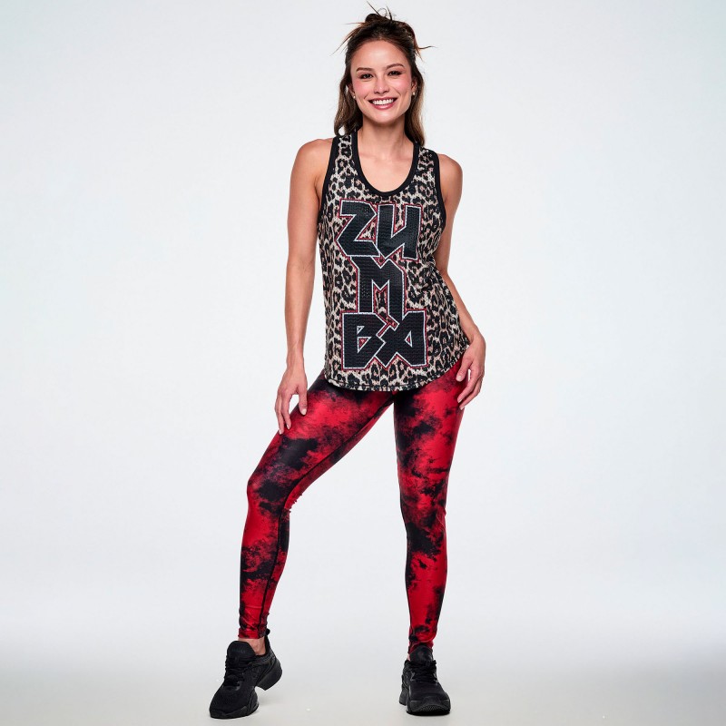 Rock and Roll Basketball Tank With Curved Hem