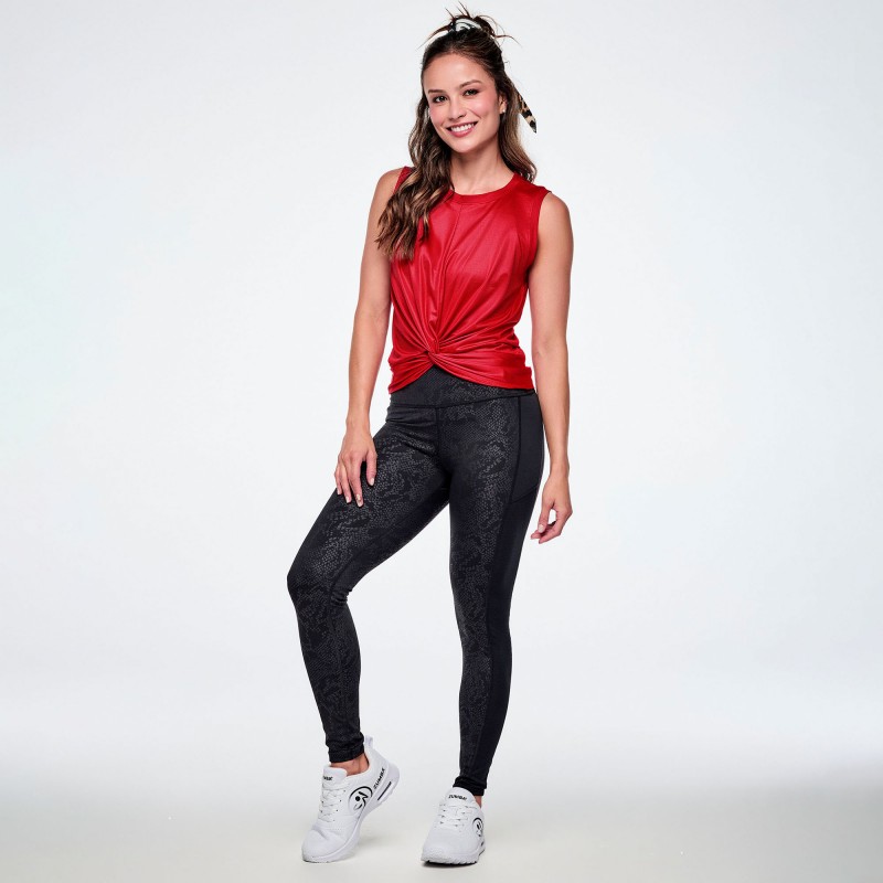 Rock and Roll Front Twist Mesh Tank