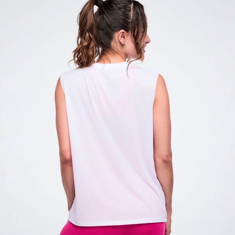 Color Spree Mesh Crew Neck Muscle Tank