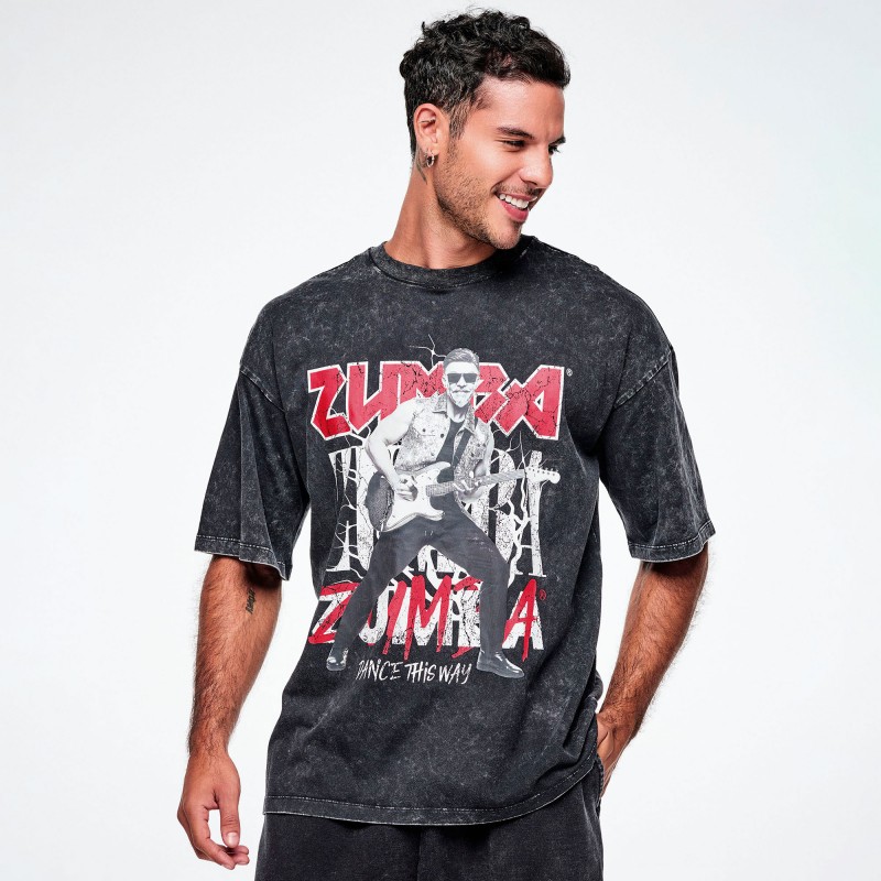 Rock and Roll Oversized Drop Shoulder Tee